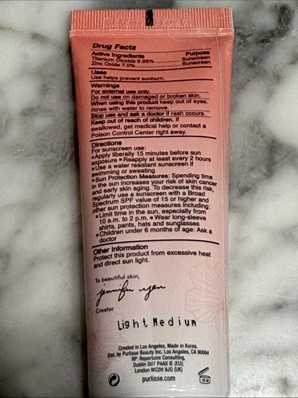 1.4 oz Purlisse Ageless BB Cream SPF 40 – Light Medium